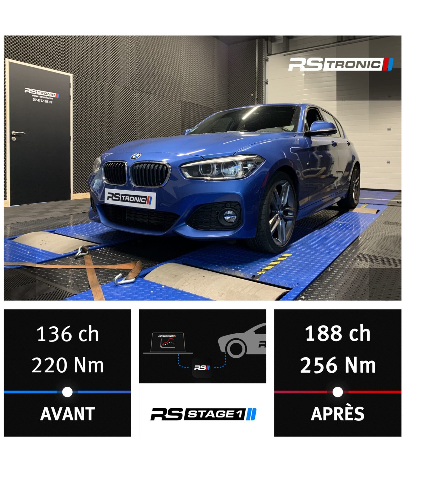 RS TRONIC ANGERS Preparateur Automobile BMW 118i F20 1.5T 136 STAGE 1 Scaled 1