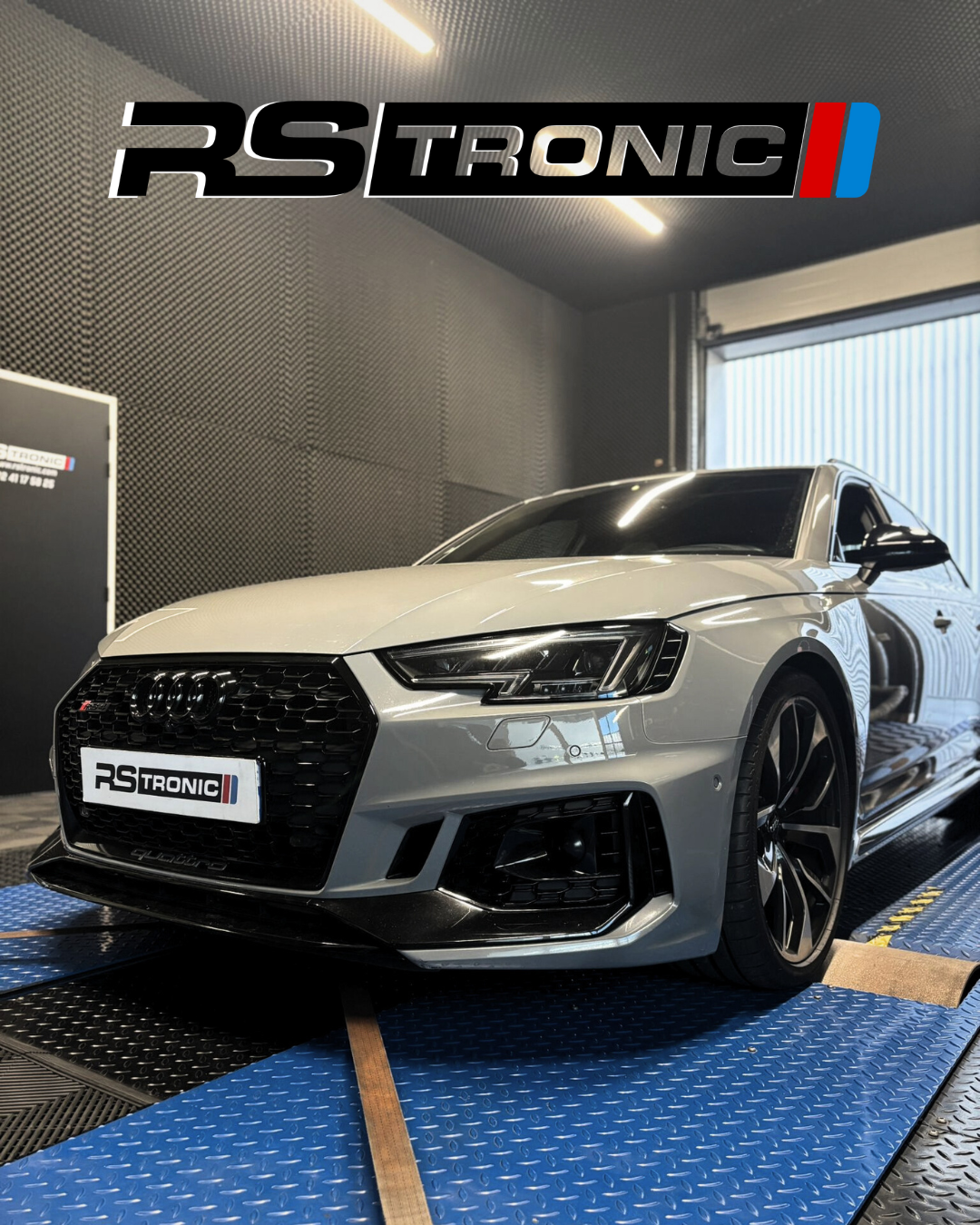 Rs Tronic Angers Preparateur Automobile BANC LOGO